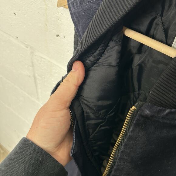 Vintage Carhartt Quilted Artic Vest “Midnight Blue” V02 MDT - Picture 7 of 9